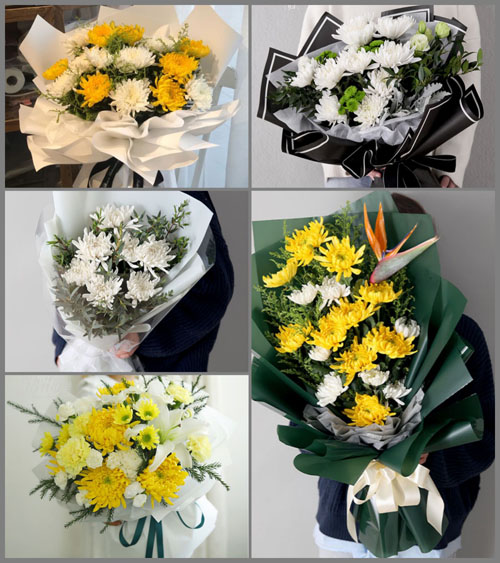 贵州遵义凤冈县龙泉镇体育场社区白事花束代送